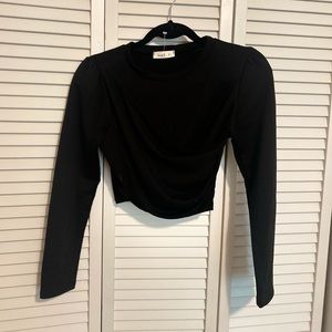 👘 Black crop top S